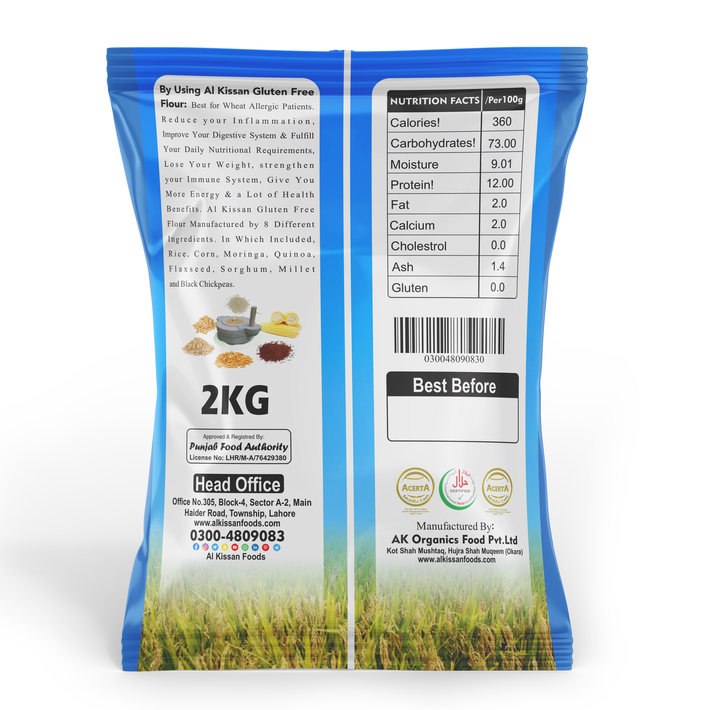 Al Kissan Gluten Free Flour 2KG